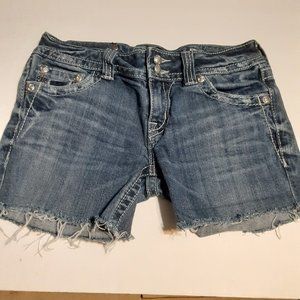 Miss Me Women's Boot Jeans Cutoff into Shorts Size 27